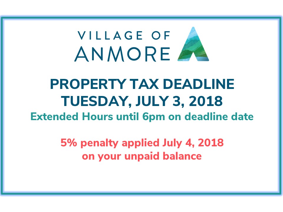 2018 Property Taxes Deadline and Penalty Notice – wide