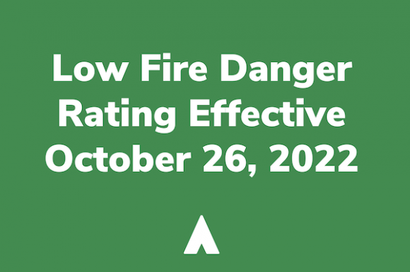 Low Fire Danger Rating