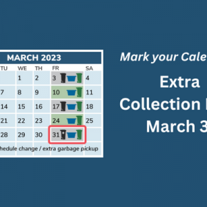 Extra Collection Day: March 31, 2023