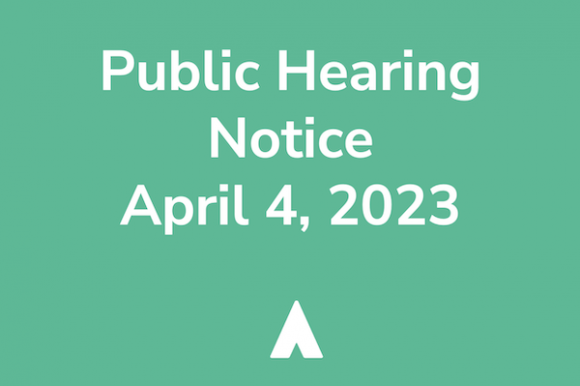 Public Hearing April 4, 2023