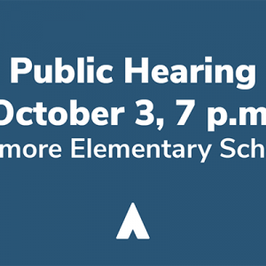 Public Hearing October 3, 2023 starting at 7 p.m.