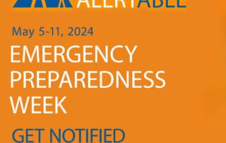 Notification of Launching Alertable during Emergency Preparedness Week