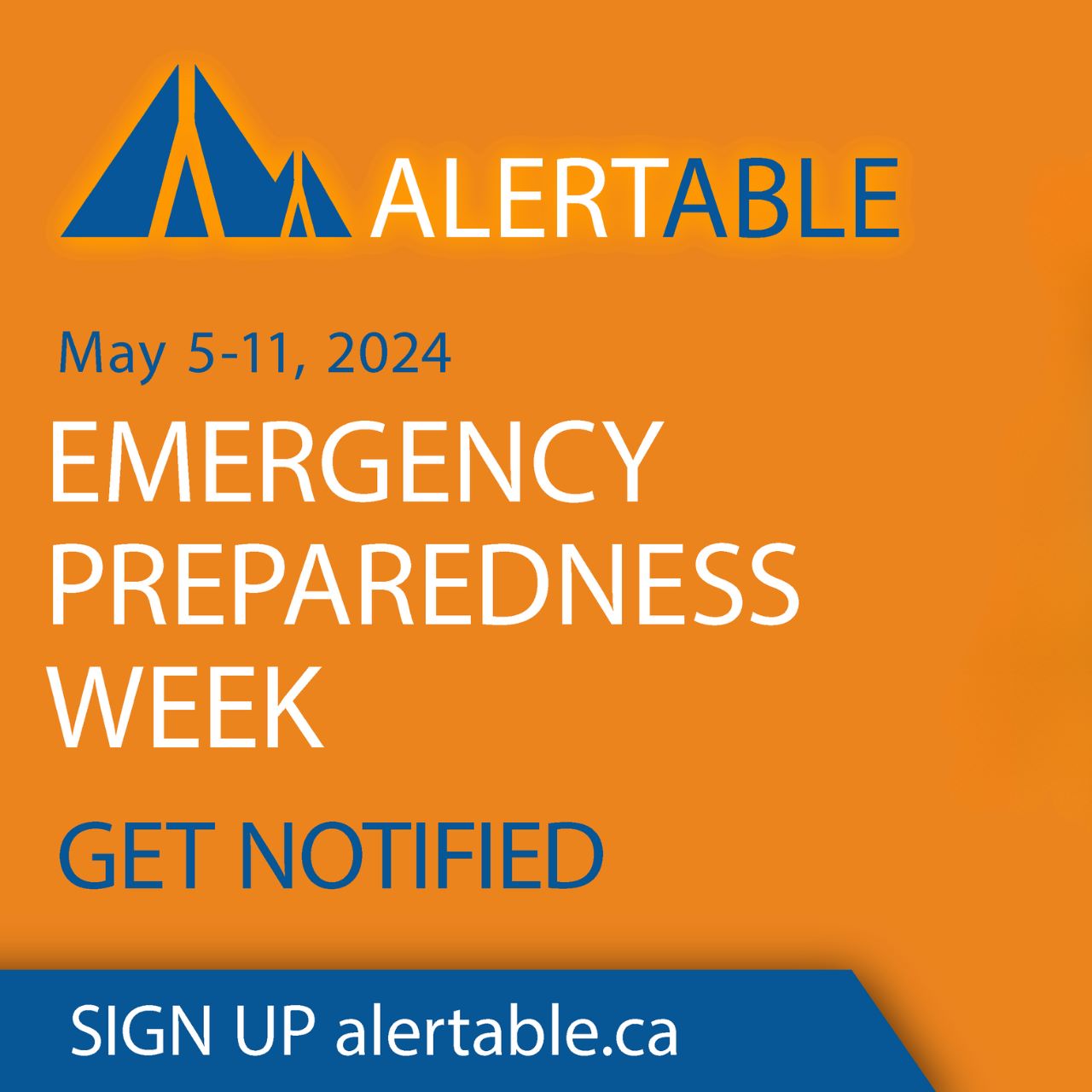 Notification of Launching Alertable during Emergency Preparedness Week