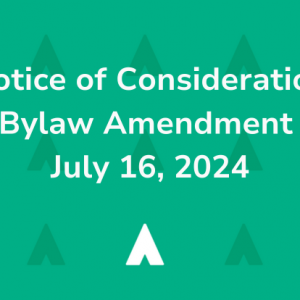 Notice of Consideration for July 16, 2024