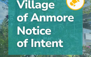 Graphic with text - Village of Anmore issues Notice of Intent
